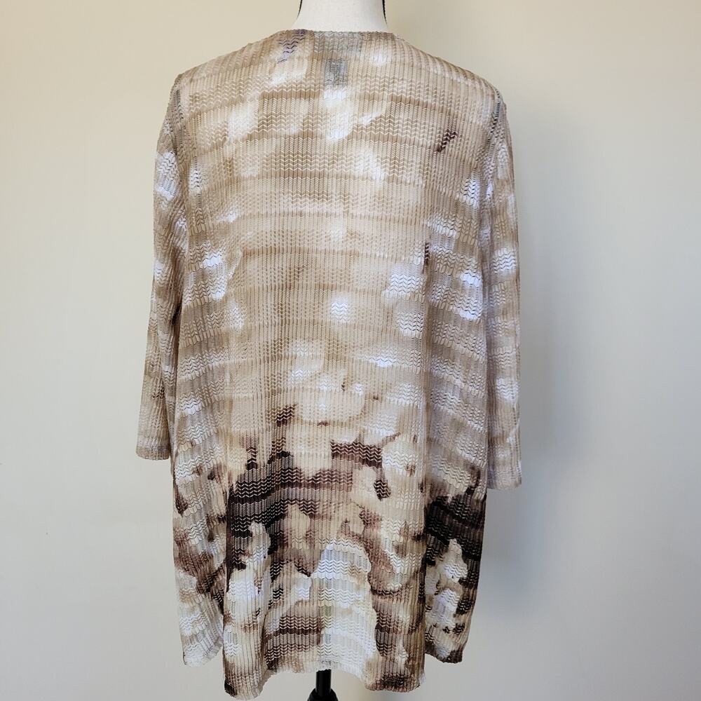 Catherines Size 2xwp Open Front Open Weave Duster… - image 6